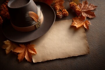 History of Thanksgiving Illustrated Timeline With Autumn Elements