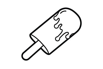 Melted ice pop summer treat frozen dessert sweet cold