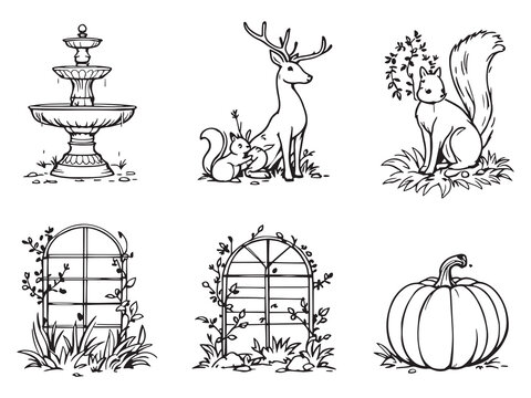 Yard Sculpture Minimalist Line Art Collection