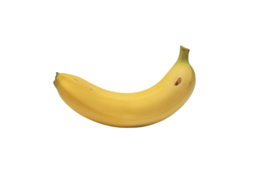 Isolated Banana Side View no Background