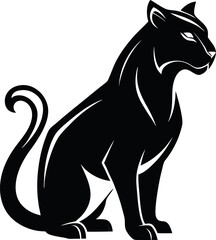 Fototapeta premium Cat Silhouette Vector Logo – Animal Vector Illustration