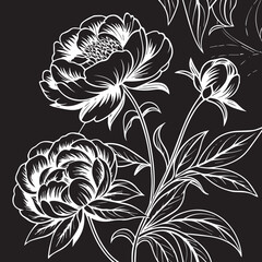 black and white seamless pattern