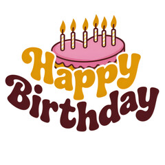 birthday cake with candles