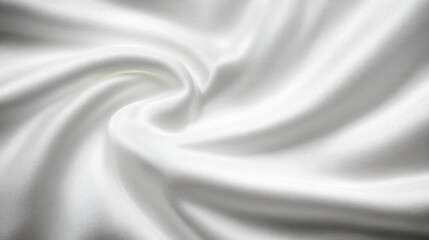 Fototapeta premium Elegant White Fabric Drape Soft Smooth Texture Background