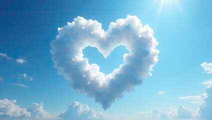 heart shaped cloud