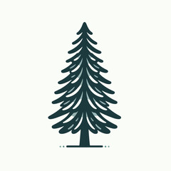 Obraz premium spruce tree vector illustration