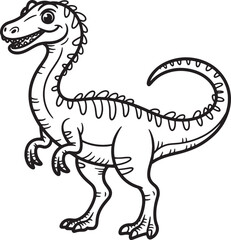 Fototapeta premium dinosaur line art design transparent background stock photos premium quality