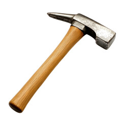 Hammer With Wooden Handle  isolated on a transparent background