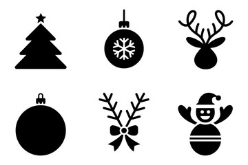 Christmas holiday elements vector graphic design