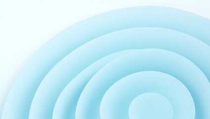 Obraz premium A soft pastel gradient spiral flows outward on white, blending lavender, peach, and mint in a calm, minimal ripple of motion and clarity.