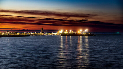 night view of the city