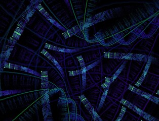 Imaginatory fractal abstract background Image