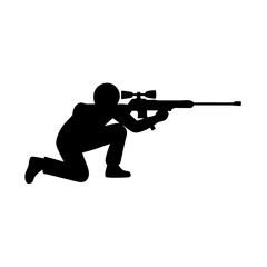 Obraz premium Sniper Aiming PNG Icon