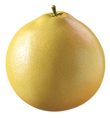 Fototapeta premium a large, yellowish pomelo fruit with transparent background