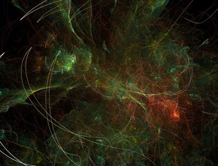 Imaginatory fractal abstract background Image