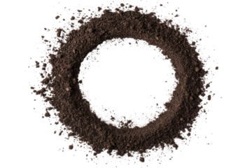 Dirt Frame Soil Pile In Sh  isolated on a transparent background