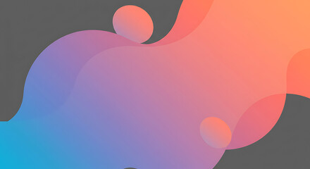 Abstract Gradient Background Design Colorful Swirls and Organic Shapes