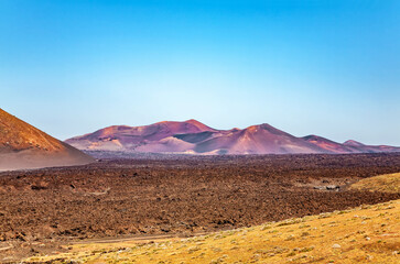 Timanfaya National Park, Island Lanzarote, Canary Islands, Spain, Europe.