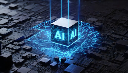 AI, Artificial Intelligence concept,3d rendering,conceptual image.