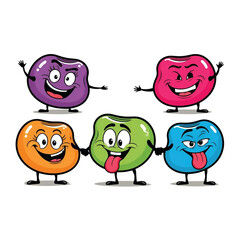 Playful Cartoon Characters