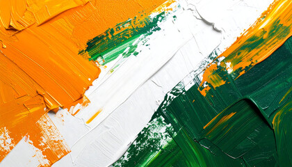 Abstract Indian Colors: Artistic Brushstrokes