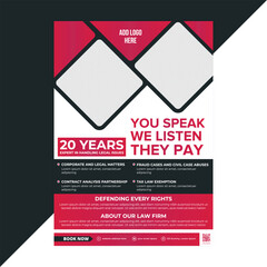 Law Services Flyer Design Template