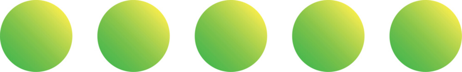 three green leaves Abstract Background with Color Lines. Graphic Shapes with Gradient. Vector Pattern with 