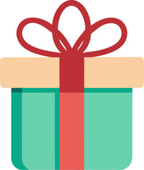 Decorative gift package icon suitable for celebration graphics, events, and prize banners
