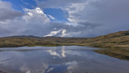 laguna en el paramo 
