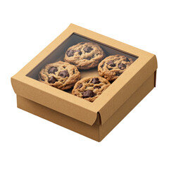 Bakery Cookie Box Window High Detail Rend  isolated on a transparent background