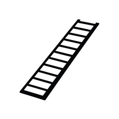 Agility Ladder Training Gear Exercise Equipment Silhouette Vector Art Illustration