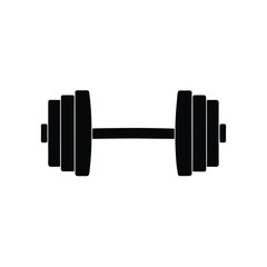 Barbell Pad Neck Support Gym Gear Silhouette Vector Art Illustration