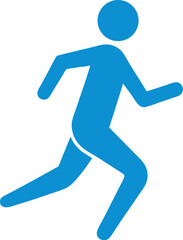 Athlete runner icon for health apps, running trackers, or exercise related visual content