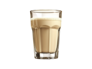 Creamy Coffee Delight: A refreshing beverage, presented in a crystal clear glass, evokes a sense of calm and satisfaction. Every sip offers a moment of pure indulgence.