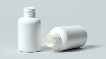 Plastic bottle mockup for medicine, pills, liquid products. healthcare and pharmaceutical use
