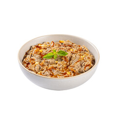 Bowl Of Mutton Haleem on a Transparent PNG background 