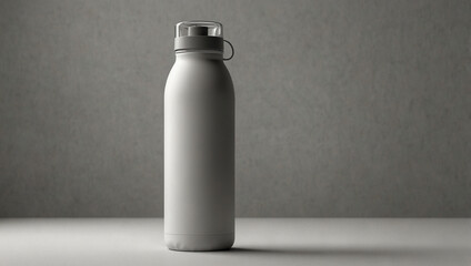 Plastic bottle mockup 3D rendering. Created using generative AI tools

