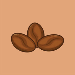 cute coffee bean vector illustration