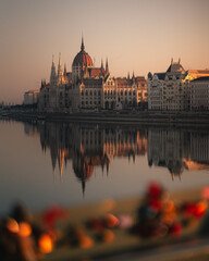 View on Budapest with Chain Bridge and Parliament