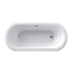 A modern minimalist design captures the essence of a sleek, contemporary bathtub, a symbol of relaxation and self-care. 