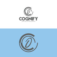 letter o logo design for tech innovation