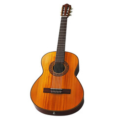 Obraz premium A finely crafted acoustic guitar. capturing the elegance and sound of music.