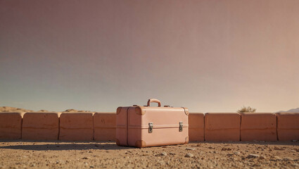Creative summer copy space layout on pastel background. Minimal abstract tropical, summer and travel concept.