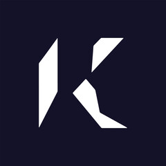 modern letter logo, minimal style, futuristic design, clean lines, vector art, branding concept