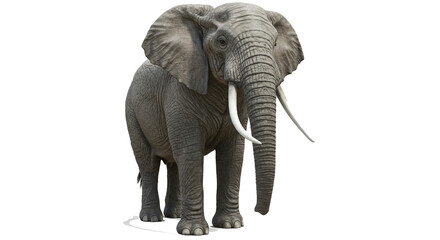 Majestic African Elephant Portrait Wildlife Animal Photography Tusks Gray Giant Zoo Nature Wonder