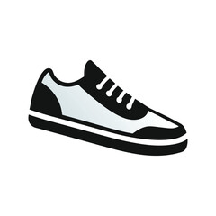 canvas shoes vector art illustration