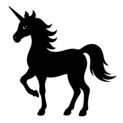 black horse vector illustration