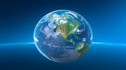 Fototapeta premium Digital Earth Globe with Network Connections