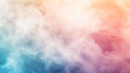 A soft and ethereal mist of pastel hues blending into each other, glowing in ambient light. 