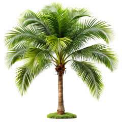Obraz premium palm tree on white background